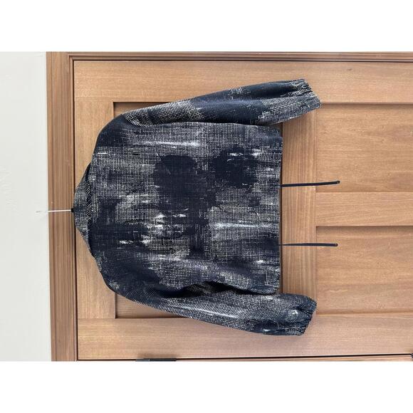 Akris Punto Italian Fabric Cropped Zip Up Jacket Navy Blue Women’s size 8 - Picture 5 of 12